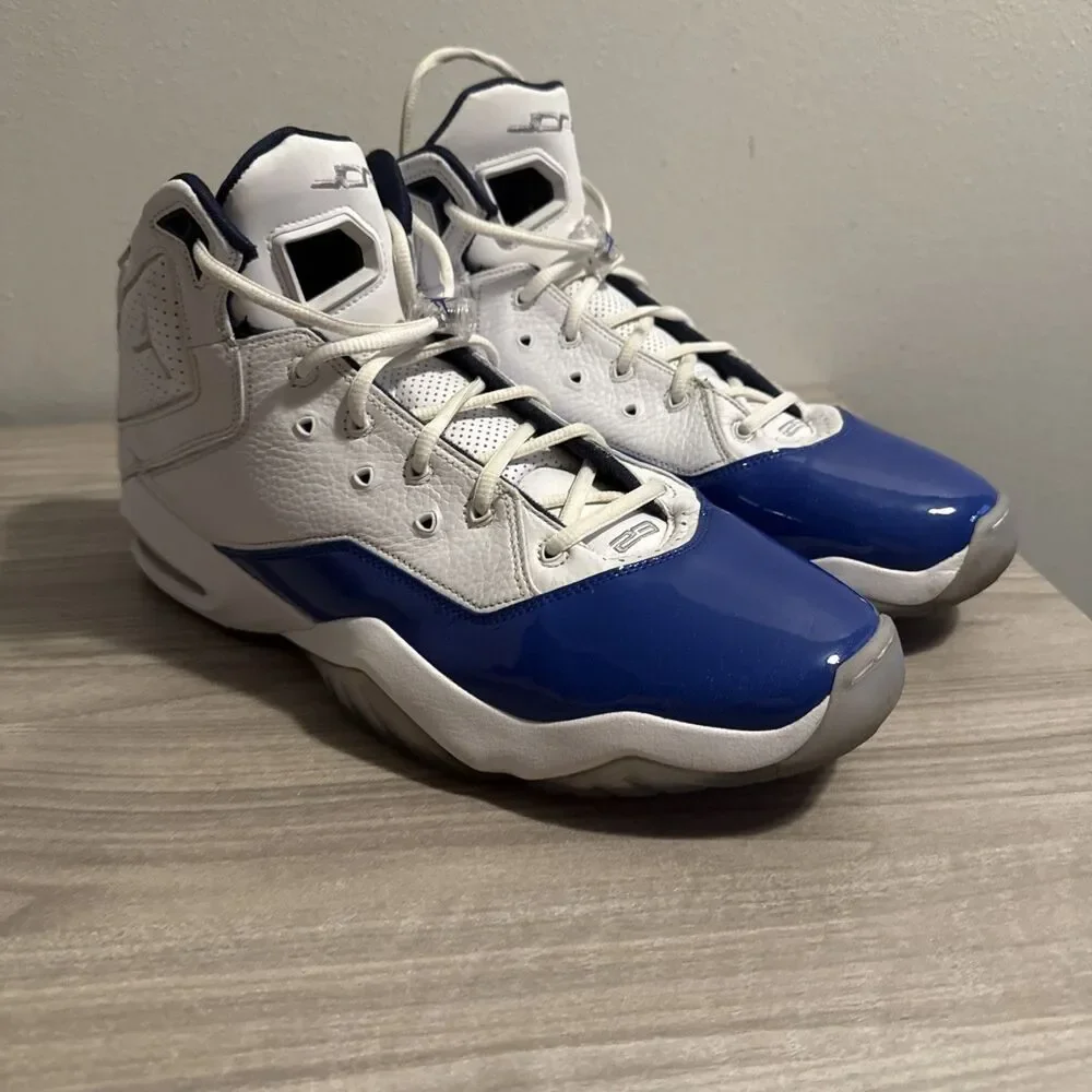 Jordan B’Loyal “White Metallic Silver Blue” Men’s Size 15 Lifestyle‎ Sneakers